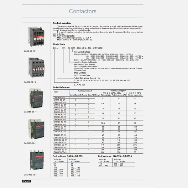 Series contactor-catalogue-de CDADA
